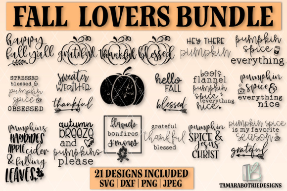 Autumn Bundle Fall: Perfect Graphics for Crafts and Local Brands