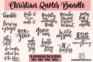 Christian Quotes Bundle: Elegant Graphics for Crafts