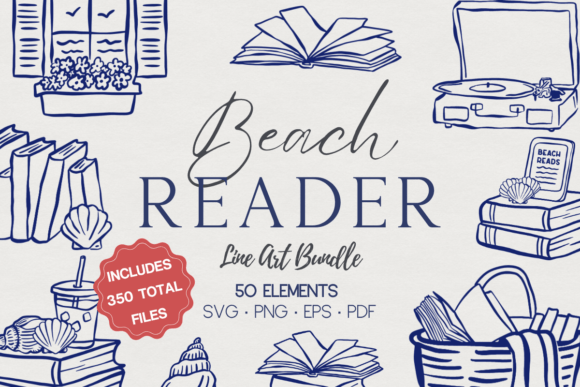 Coastal Reader Clip Art Bundle: An Embroidery Review