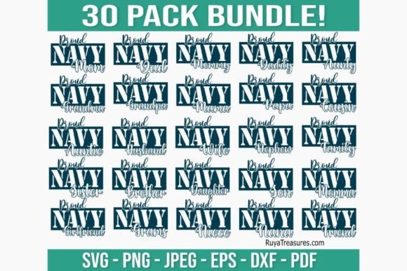 Proud Navy Family SVG PNG: Graphics & Illustrations Review