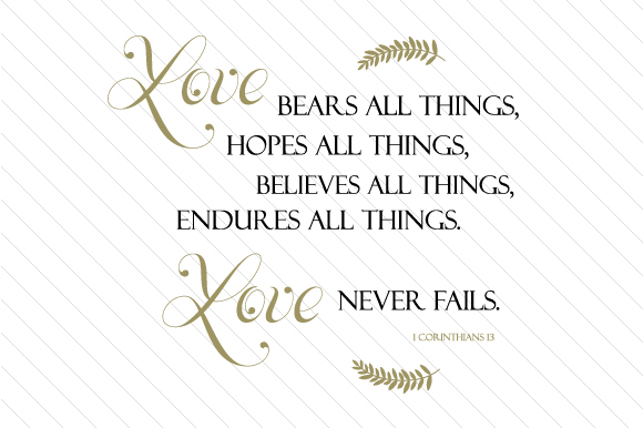 Religious Crafts: Love Bears All Things Design Review