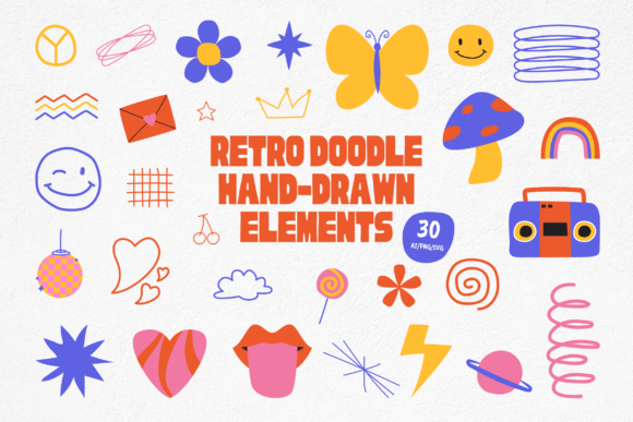 Retro Doodle Graphics: Illustrations for Digital Products