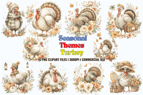 Seasonal Themes Turkey Clipart: Editorial Graphics Review