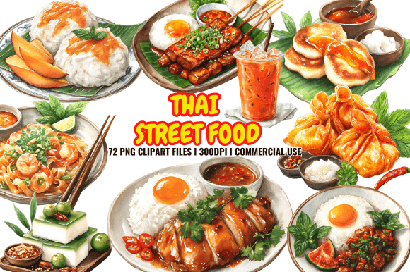 Thai Street Food Clipart: Graphics & Illustrations Review
